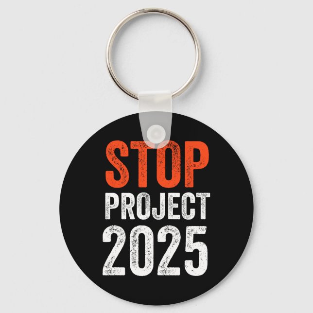 Porte-clés Projet anti-Trump 2025 (Recto)