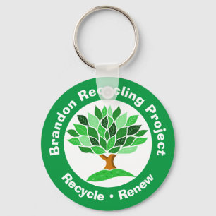 Porte-clés Projet de recyclage. Recycler et renouveler.