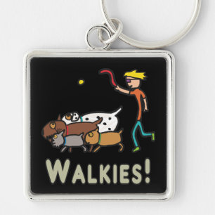 Porte-clés Promenade de chiens