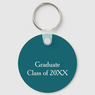Porte-clés Promotion 20XX turquoise félicitations année nom