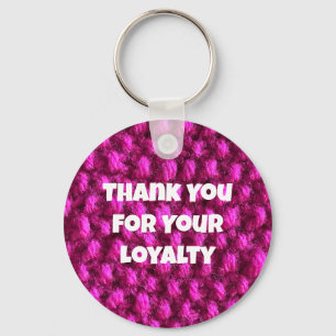 Porte-clés Promotion d'entreprise Fil rose Appréciation des c