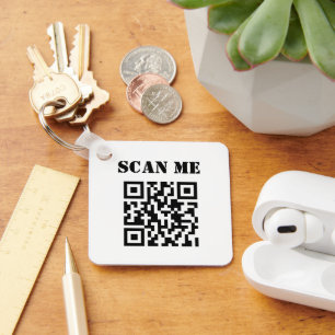 Porte-clés Promotion du code QR d'entreprise personnalisé