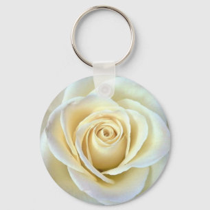 Porte-clés Prophétie du porte - clé de rose blanc de soeurs