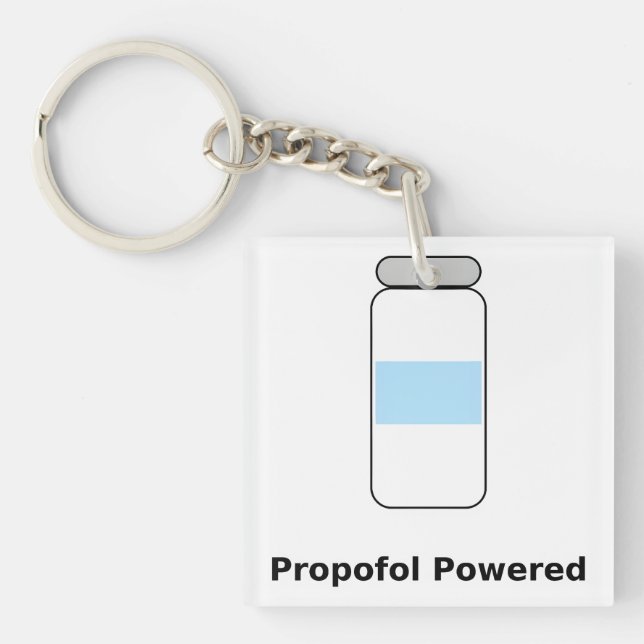 Porte-clés Propofol Propulsé – Humour d'anesthésiste drôle (Devant)