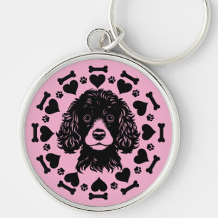Porte-clés Propriétaire du chien de caniche