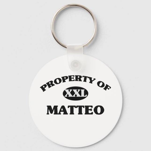 Porte-clés Propriété de MATTEO (Recto)