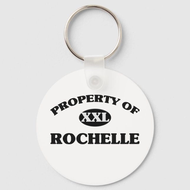 Porte-clés Propriété de ROCHELLE (Recto)