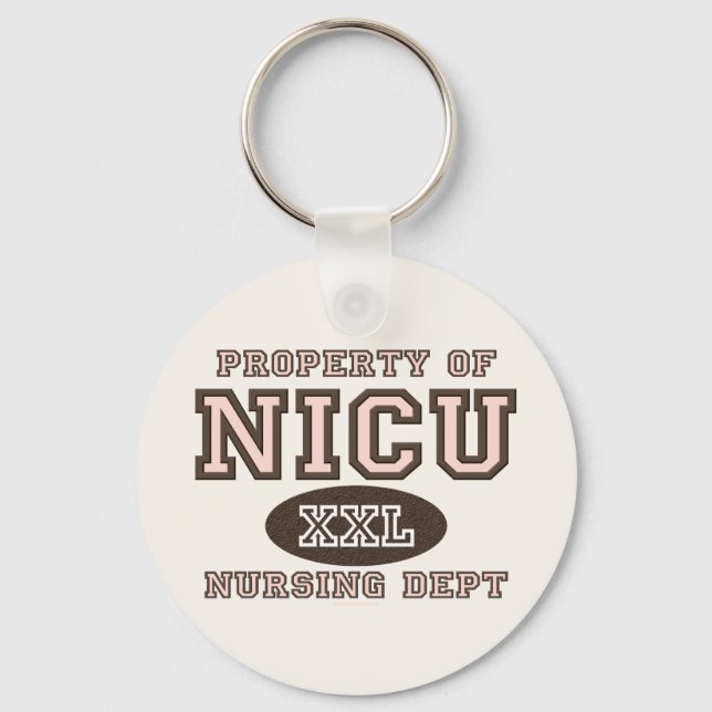 Porte-clés Propriété Du Porte - clé Infirmier De La NICU (Recto)