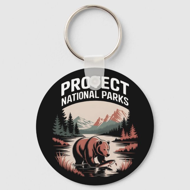 Porte-clés Protéger nos parcs nationaux (Verso)