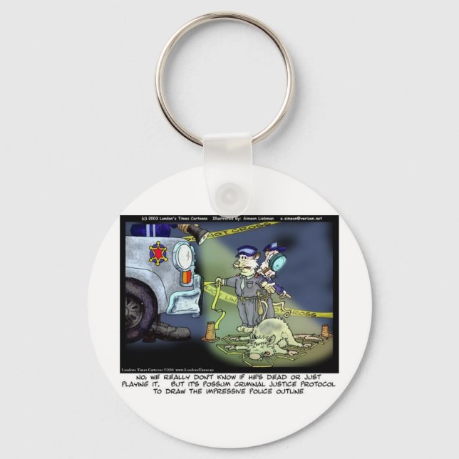 Porte-clés Protocole Possum Dons Amusants Tee - shirts et Obj (Recto)