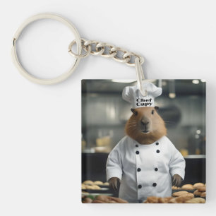 Porte-clés Prouesse en Pâtisserie : Le Capybara Culinaire