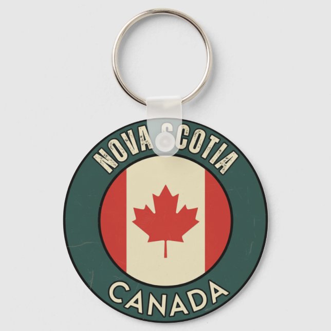 Porte-clés Province de Nouvelle-Écosse Canada (Recto)