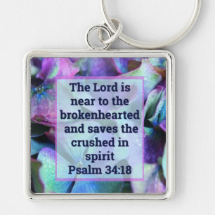 Porte-clés Psalm 34:18 Keychain