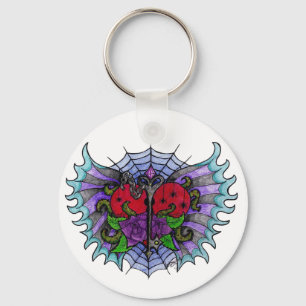 Porte-clés Psyko-Daizie Lock & Key Winged Heart
