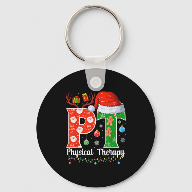 Porte-clés Pt Christmas Physical Therapy Christmas Pt Xmas  (Recto)