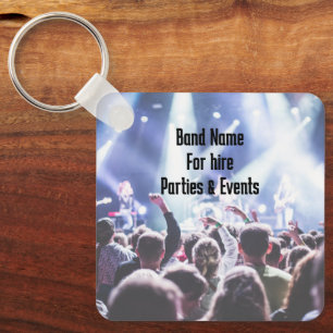 Porte-clés Publicité de code QR de musicien de groupe 