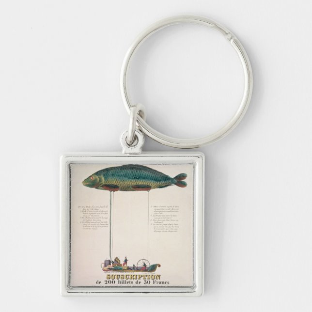 Porte-clés Publicité par affichage l'abonnement (Devant)