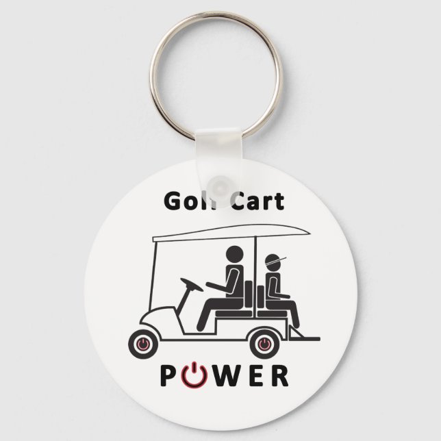 Porte-clés Puissance du chariot de golf (Recto)