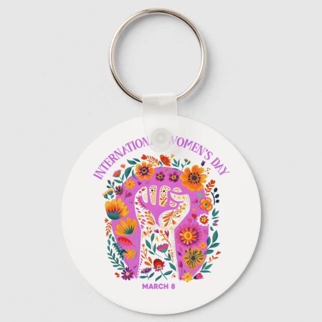 Porte-clés Puissante Fête Florale Internationale des Femmes (Recto)