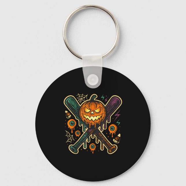 Porte-clés Pumpkin Halloween Baseball Ice Cream Drip Soky Boy (Recto)