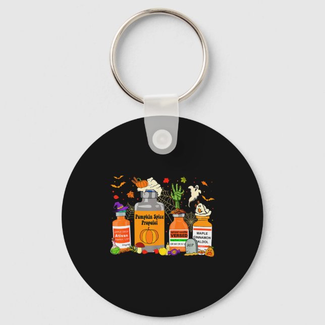 Porte-clés Pumpkin Sce Profol Ativan Versed Haldol Halloween  (Recto)