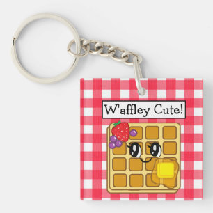Porte-clés Pun gaufre Cute Kawaii 