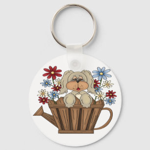 Porte-clés Puppy In A Watering Can Keychain