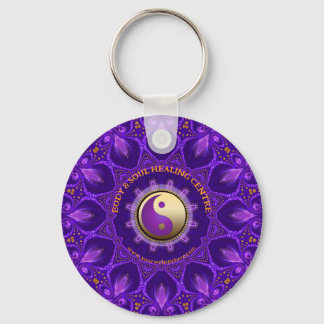 Porte-clés Purple or rose énergie guérir Mandala