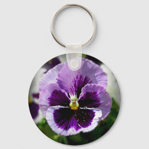 Porte-clés Purple Pansy Close Up