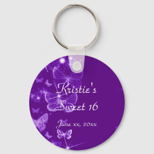 Porte-clés Purple, Sweet sixteen, Fête Faveur Porte - clé