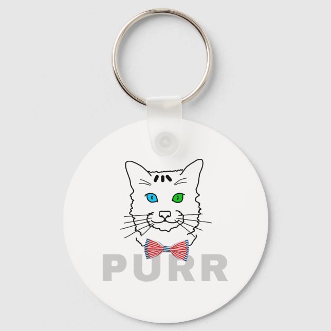 Porte-clés Purr de chat (Recto)