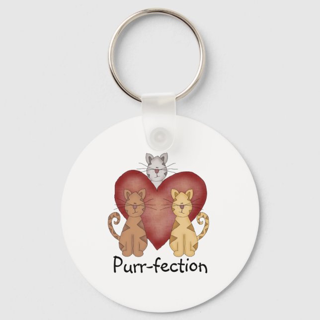 Porte-clés Purr-fection de chats (Recto)