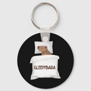 Porte-clés Pyjamas de nuit de Capybara Officielle Dormir Slee