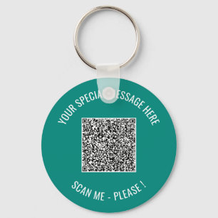 Porte-clés QR Code Ajouter un message spécial Porte - clé Sur