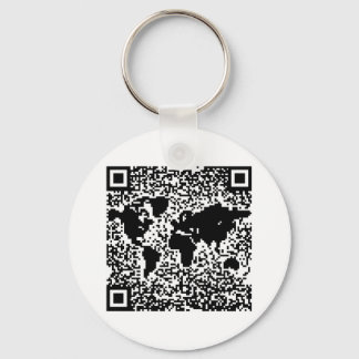 Porte-clés QR Code - Le monde