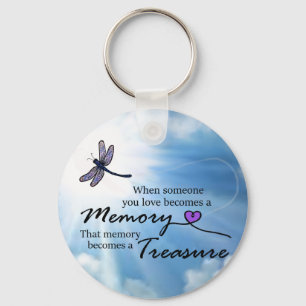 Porte-clés Quand quelqu'un que vous aimez, libellule