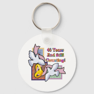 Porte-clés quarantième anniversaire de mariage gw