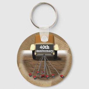 Porte-clés quarantième Cadeaux d'anniversaire de mariage