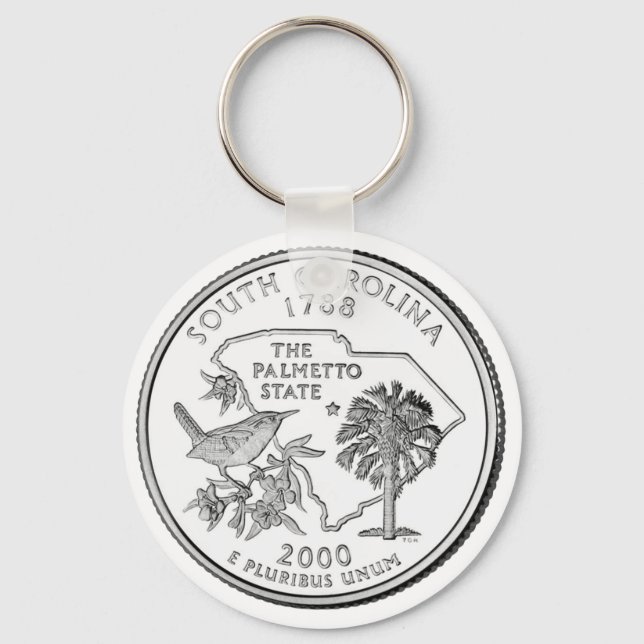 Porte-clés Quartier d'État de Caroline du Sud (Recto)