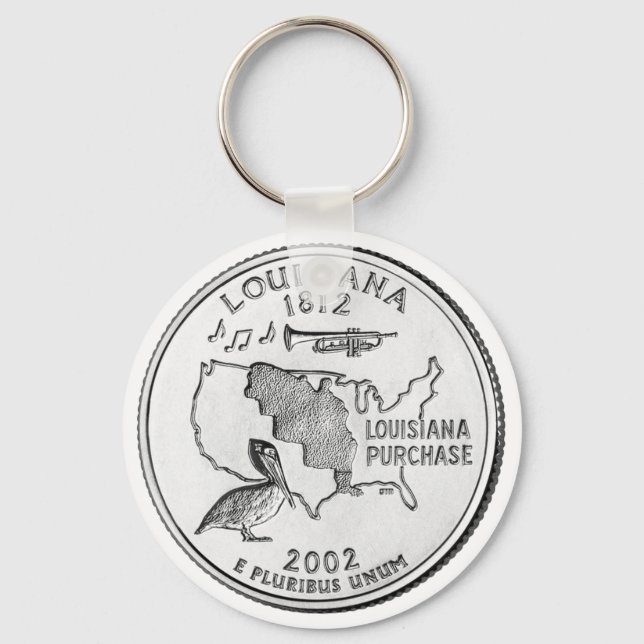 Porte-clés Quartier d'État de la Louisiane (Recto)