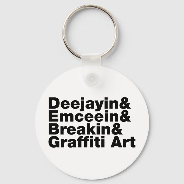 Porte-clés Quatre éléments de l'Hip hop (Recto)