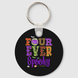 Porte-clés Quatre Fantôme Éffrayant Halloween 4e anniversaire