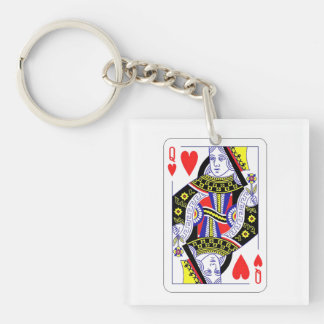 Porte-clés Queen of Hearts Surdimensionné Graphisme, Jouer de