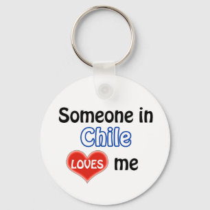 Porte-clés Quelqu'un au Chili m'aime