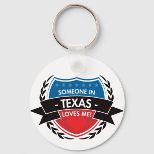 Porte-clés Quelqu'un dans le Texas m'aime