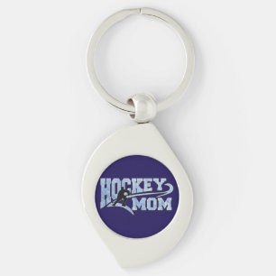 Porte-clés Queue de sport Maman de hockey