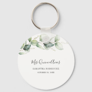Porte-clés Quinceanera Eucalyptus 15e anniversaire Keepsaké