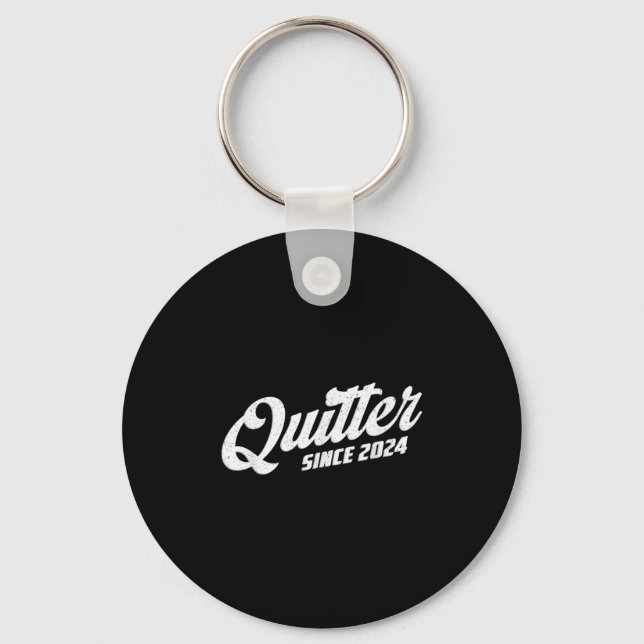 Porte-clés Quitter Since 2024 Non-smoker Quit Smoking  (Recto)