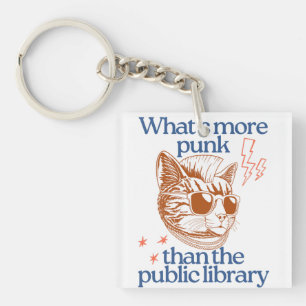 Porte-clés Quoi de plus punk que la bibliothèque publique