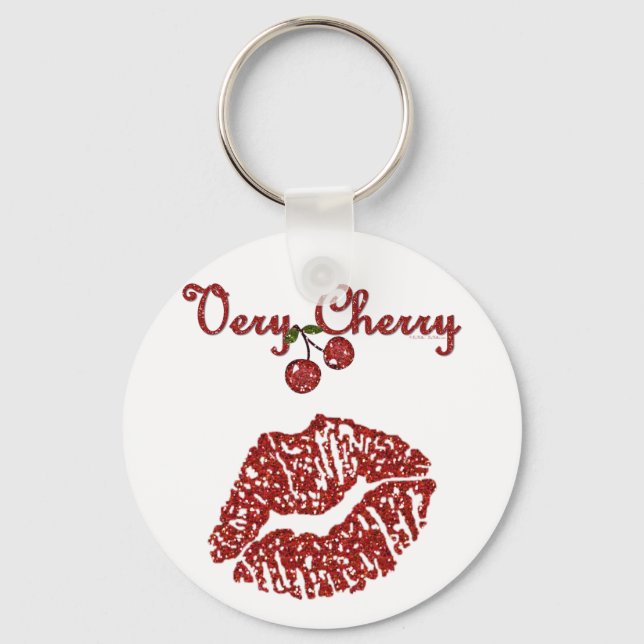Porte-clés RAB Rockabilly très Cherry Kiss (Recto)